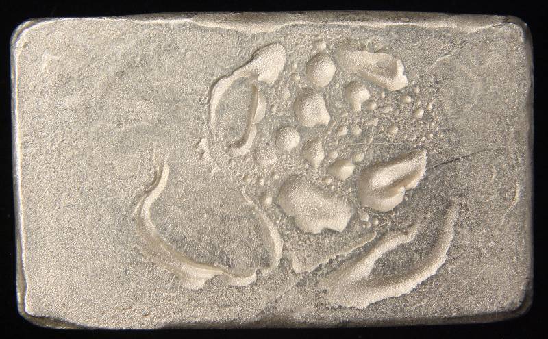5 TROY Oz. .999 FINE SILVER BAR HAND POURED SILVERTOWNE
