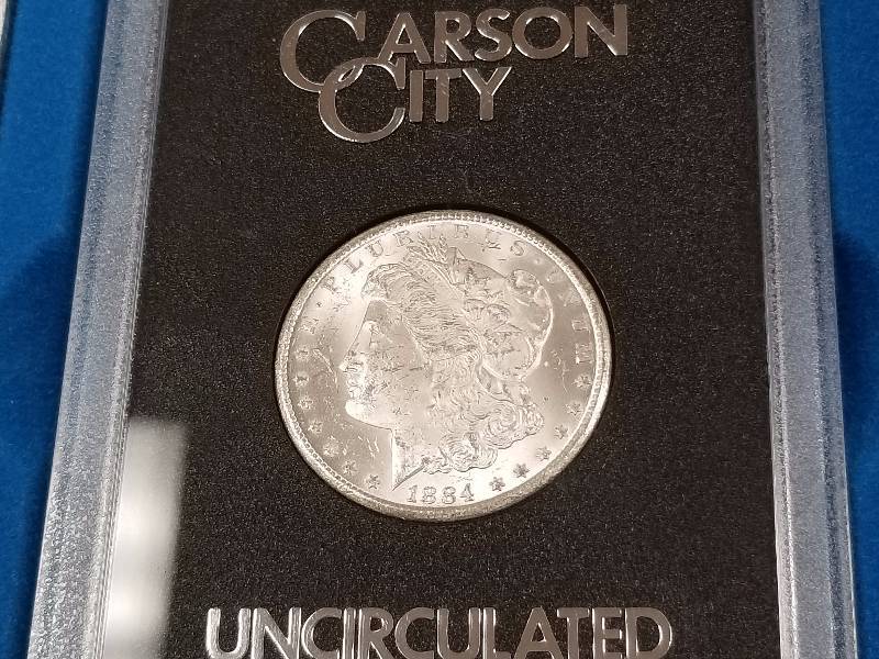 1884-CC CARSON CITY MORGAN SILVER DOLLAR GSA BU-UNC ORIGINAL PACKAGING