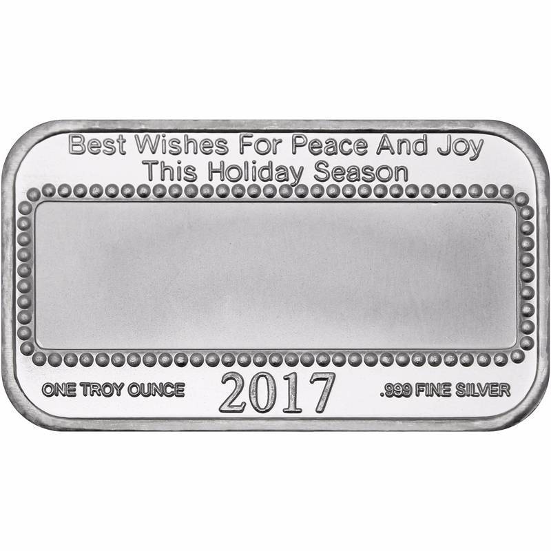 1 TROY OZ. .999 FINE SILVER CHRISTMAS GLORY TO THE NEWBORN KING