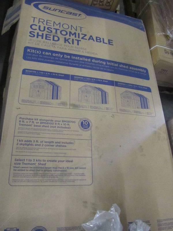 lot 38 image: suncast tremont shed kit