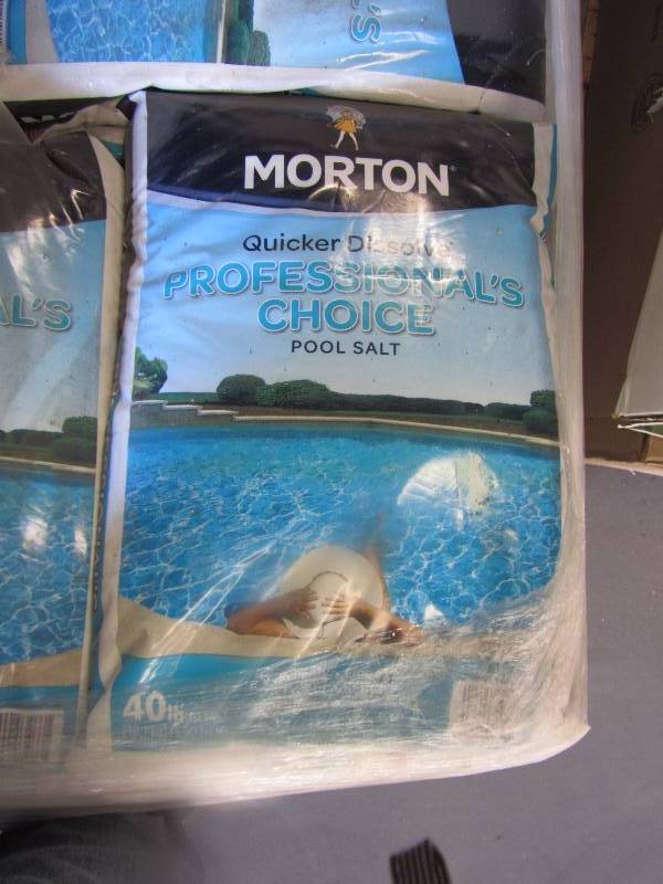 lot 63 image: Morton Salt 40 lb. Professionals Choice Pool Salt