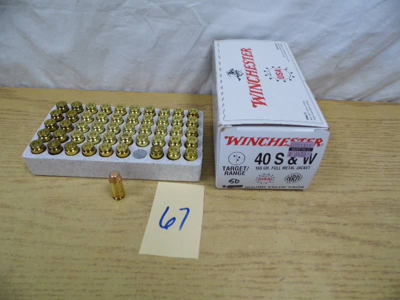 lot 67 image: 50 Rounds of 40 S&W Cartidges