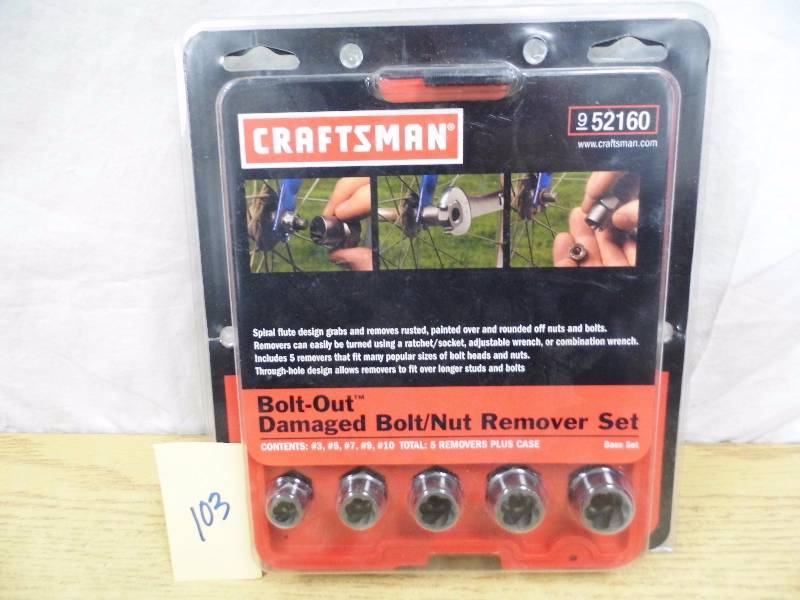 lot 103 image: Craftsman Bolt Out