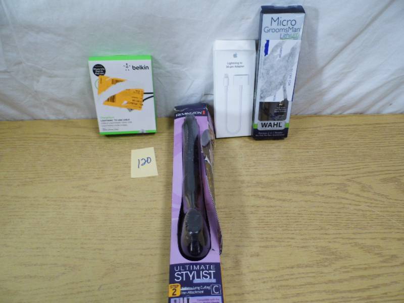 lot 120 image: Store Return - Styling Iron - Lightning Cable