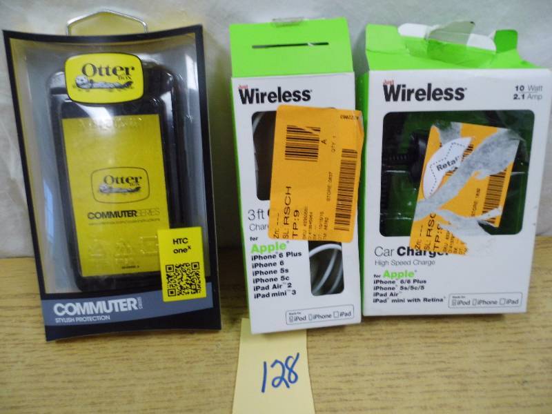lot 128 image: Store Return - Otterbox Case - iPhone Chargers