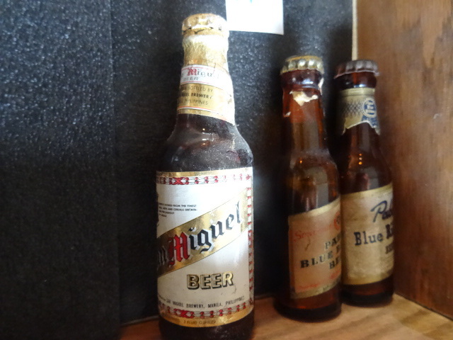 3 Vintage Mini Beer Bottles