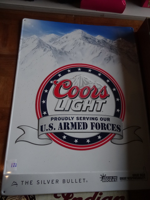 18 X 24 Coors Light US Armed Forces