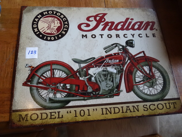 16 X 12 Indian Motorcycle Metal Sign