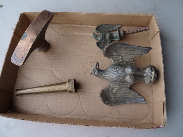 2 Brass Eagles & 2 Garden Hose Sprinklers