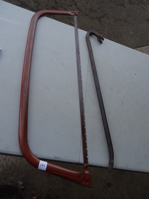 Large Bow Saw & Crow Bar