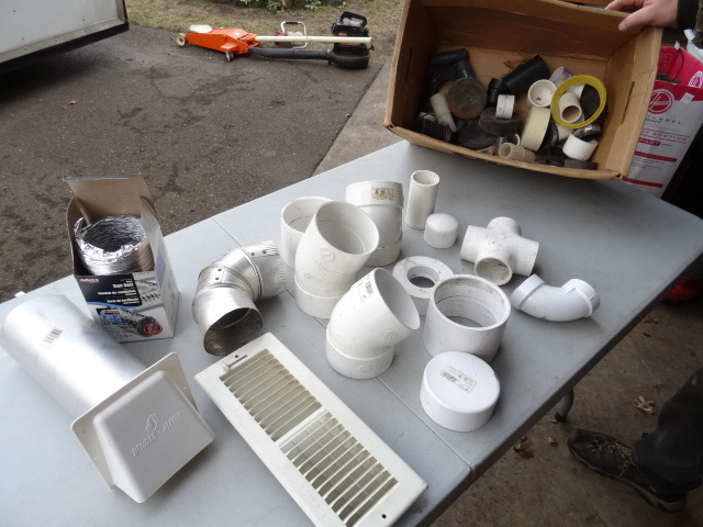 Misc Duct Work. PVC Pipe Fittings