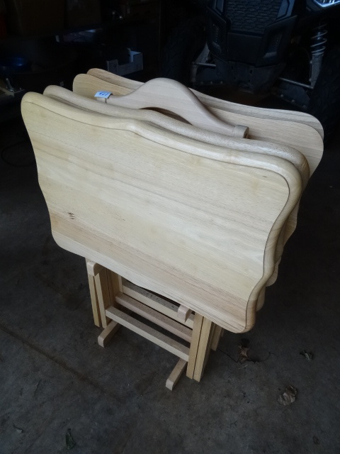 Maple TV Tray Set, Qty 4