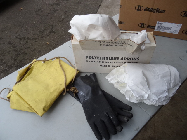 Rubber Gloves, Poly Aprons, Rubber Apr
