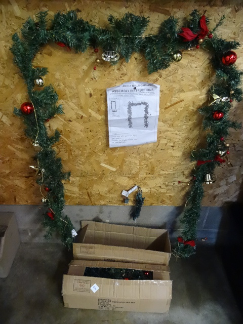 Jingle Bells Lighted Garland Qty 2 New