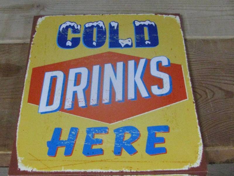 Cold Drinks Sign