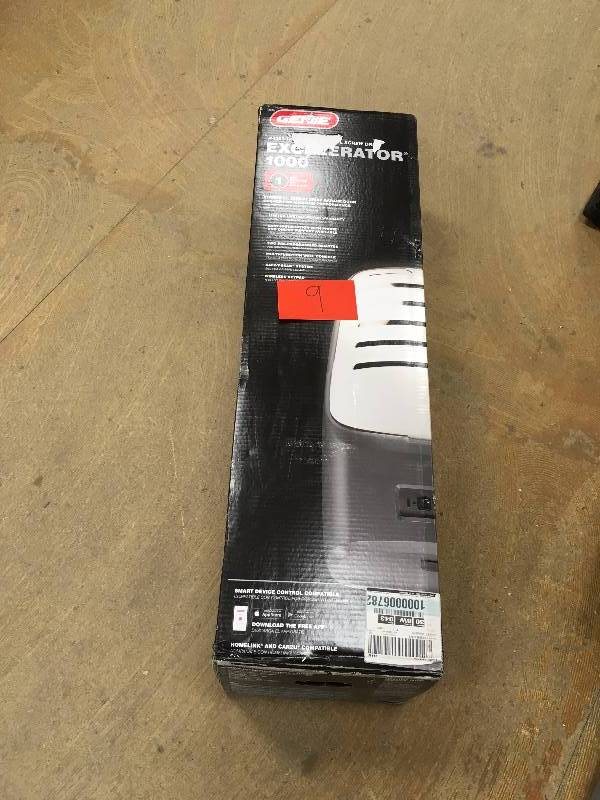 lot 9 image: Genie Excelerator 1 HPc Direct Screw Drive DC Garage Door Opener