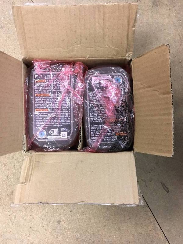 lot 4 image: Ryobi 18V High Capacity battery pack 4 pack  not used