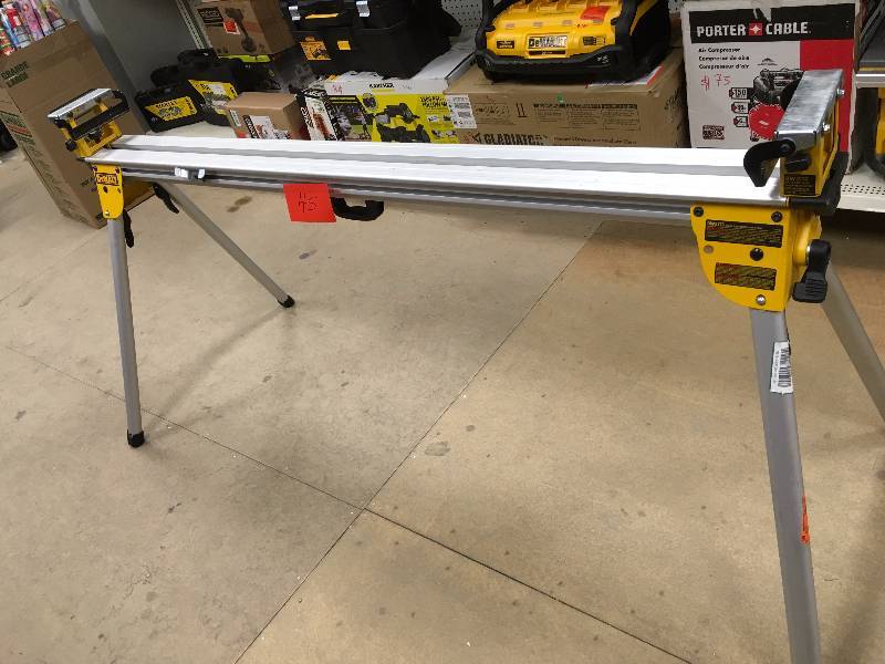 lot 45 image: Dewalt Heavy Duty Miter Saw Stand DWX723