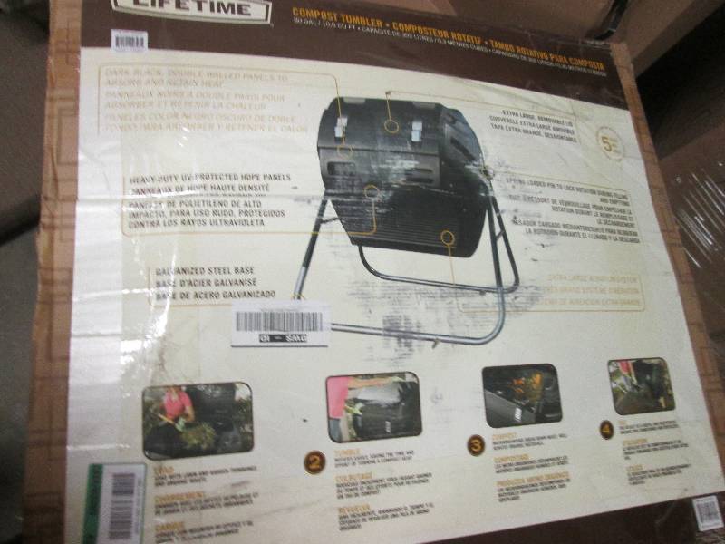 lifetime compost tumbler 80 gallon ...