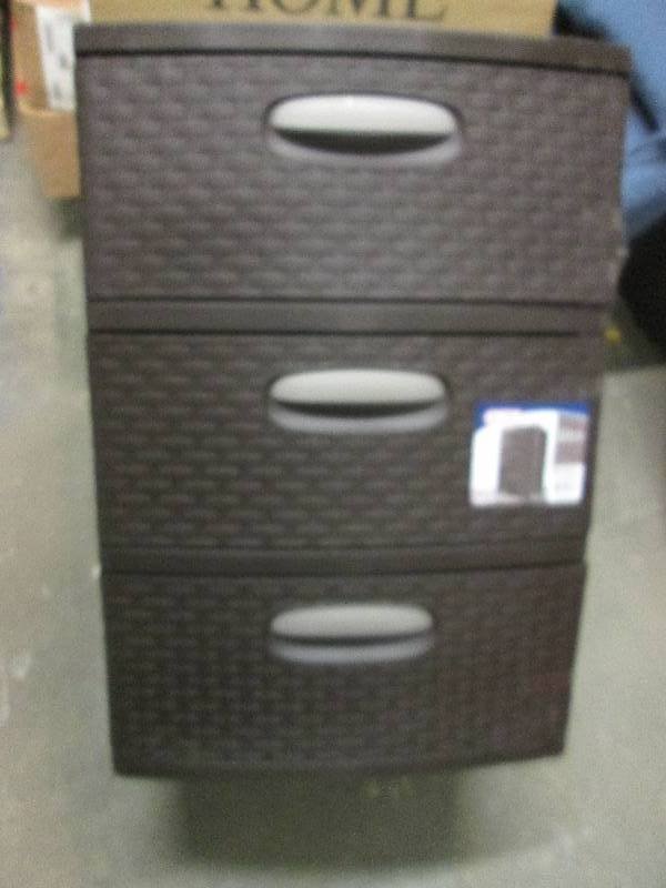 1 sterilite weave 3 drawer  19 D x...