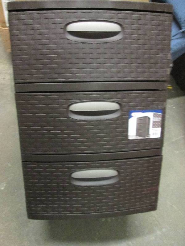 1 sterilite weave 3 drawer  19 D x...