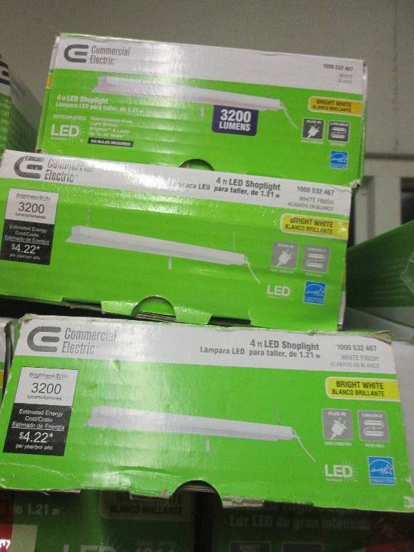 3-4foot LED shop lights 5.7 W x 48...