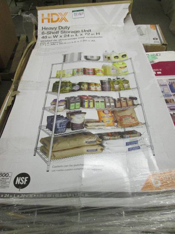 HDX 6-shelf storage unit 48 W x 24...