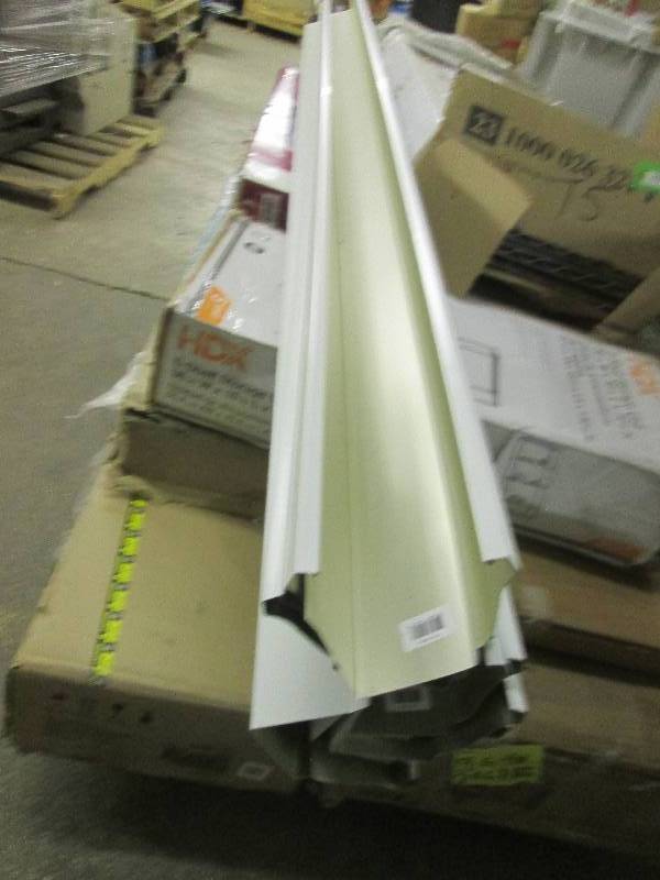 9 pieces of 5 inch x 10 foot alumin...