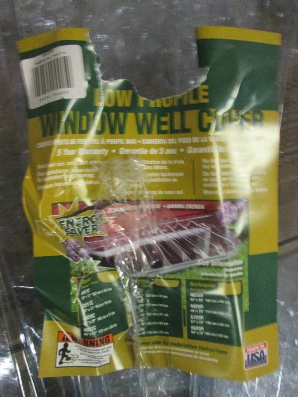 plastic window well cover open box ...