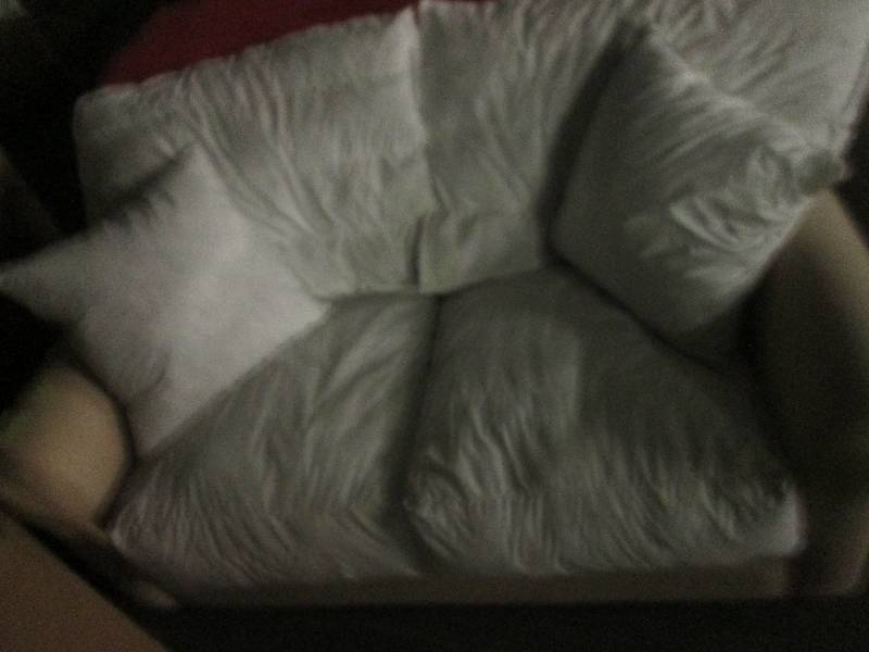 jcpenny downfilled loveseat couch w...