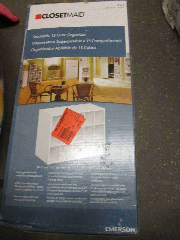 closetmaid stackable 15 cube organi...