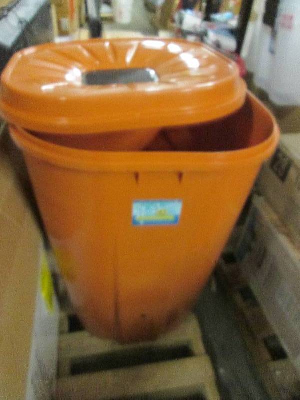55 gallon terra cotta rain barrel w...