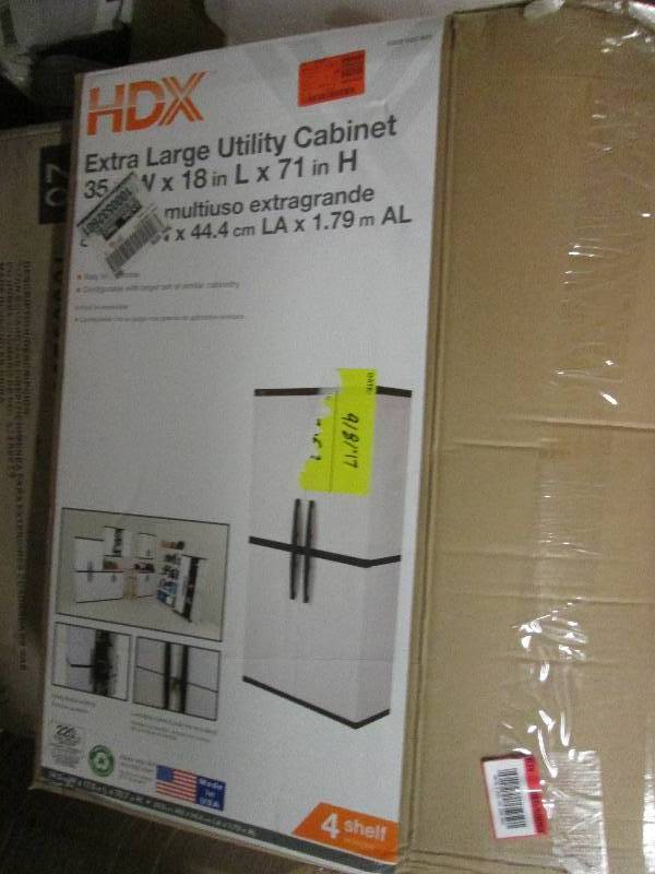 HDX extra large utility cabinet ope...
