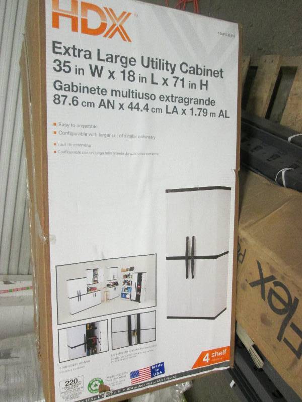 HDX extra large utility cabinet ope...