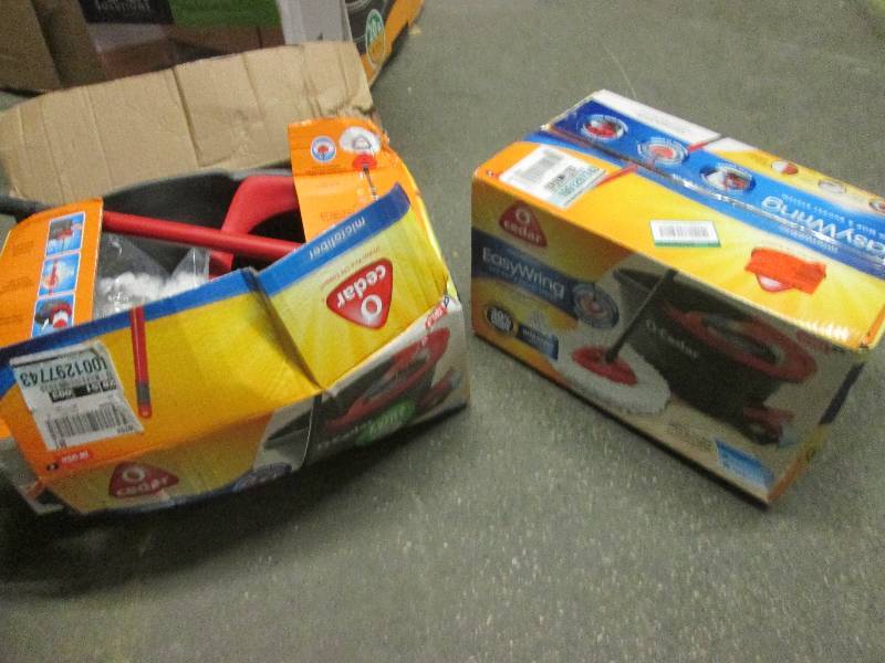 2 cedar easy wring spin mops  both ...