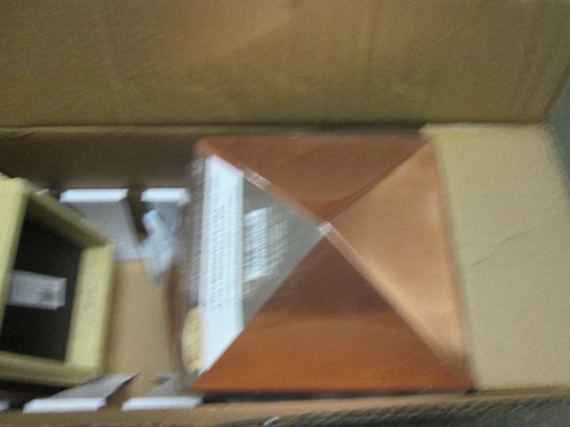 case of 6 copper and wood 6x6 pos...