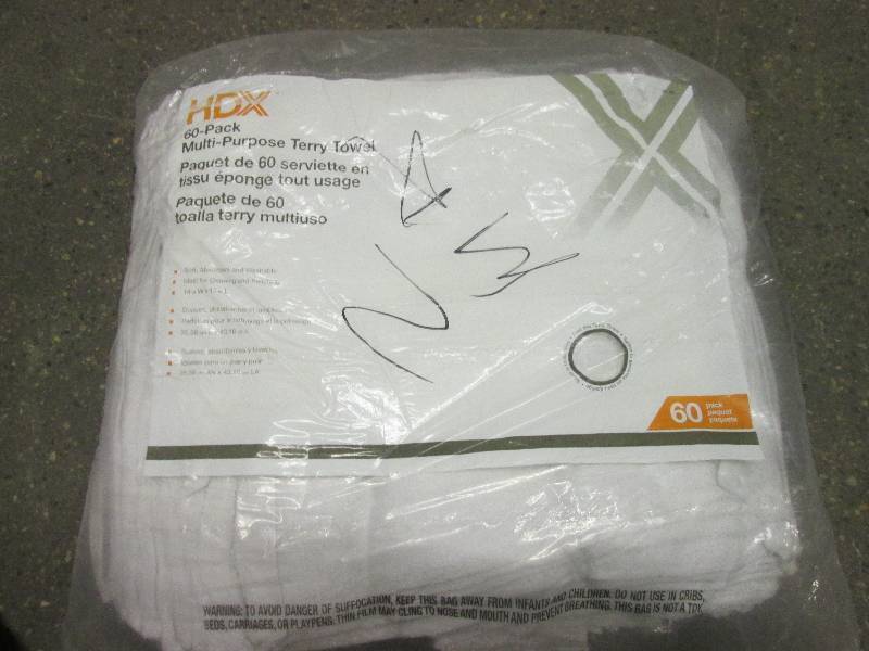 60 pack of HDX multi purpose terry ...