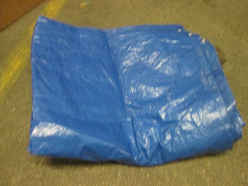 16 foot x 20 foot blue tarp open bo...