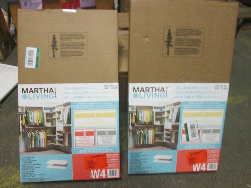 2- 2packs of martha living 24 shel...