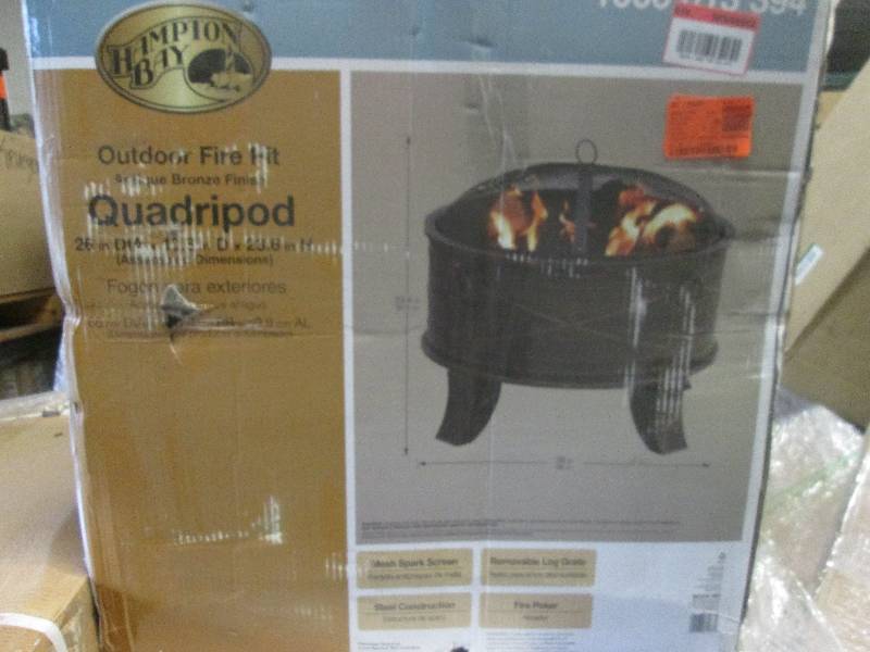 Hampton Bay outdoor fire pit antiqu...