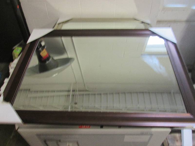 new wall mirror 30x42 brown ...