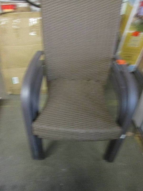 3 brown chairs ...