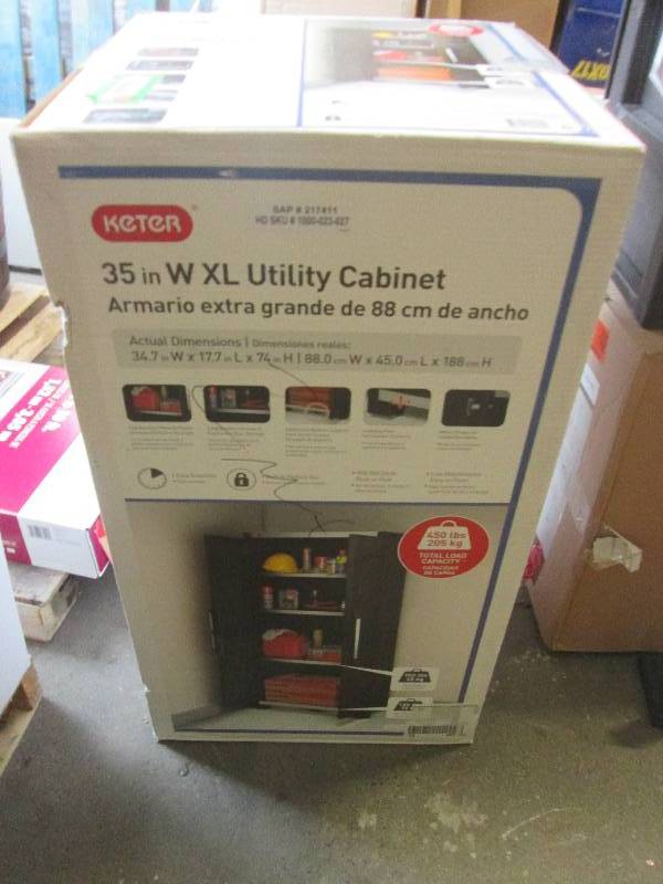 keter 35 W XL utility cabinet 34.7...