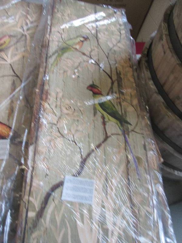 set of 3 wood calima bird wall deco...