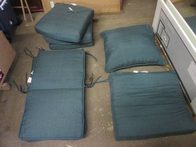 6 matching chair cushions ...