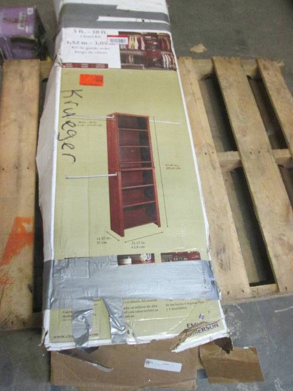 closetmaid 5ft-10ft dark cherry clo...