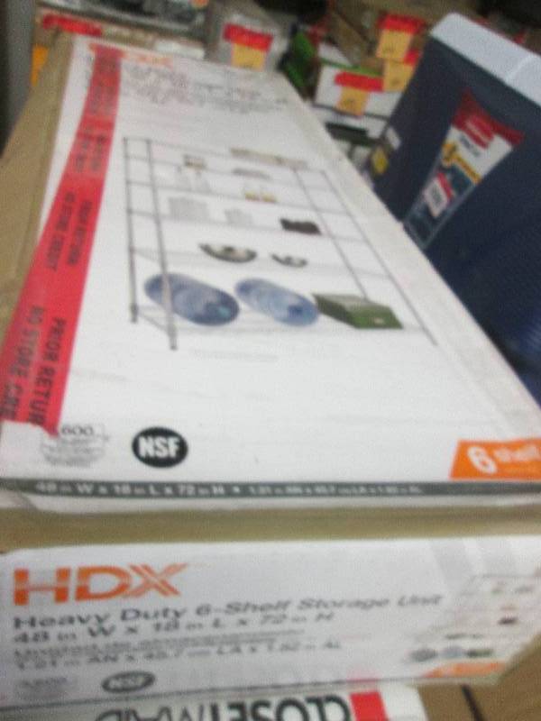HDX heavy duty 6 shelf storage unit...