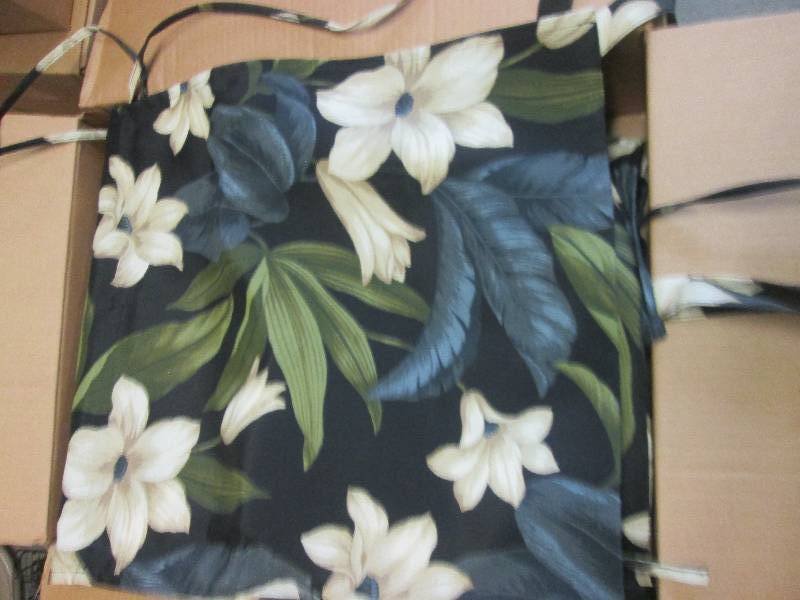 new black tropical chair covers ...