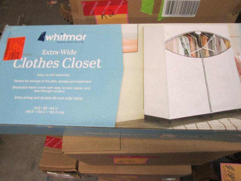 whitmore extra wide clothes closet ...