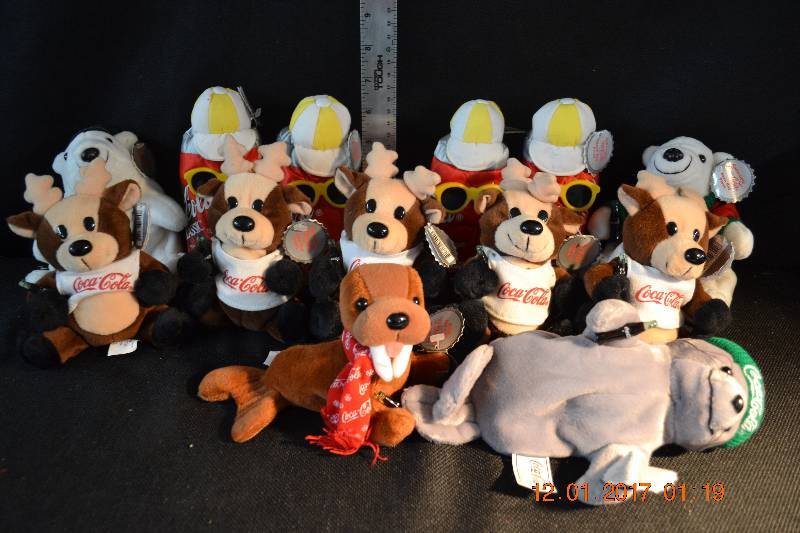 lot 87 image: Cocoa Cola Bean Bag Plush Collection